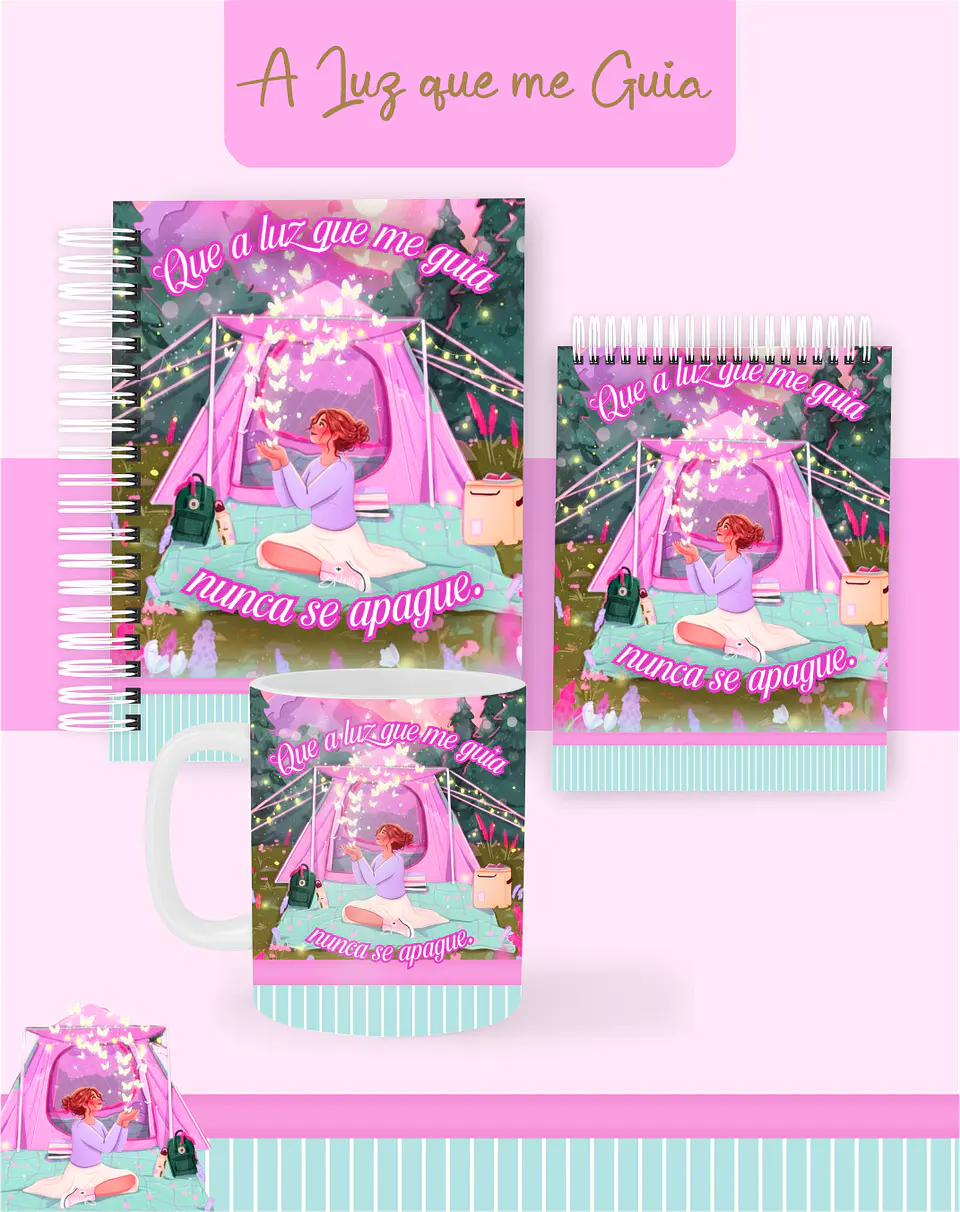 Arquivo Combo Encadernação A Luz que me Guia 2026 - Pamella 1