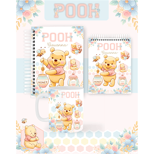 Arquivo Combo Encadernação Pooh 2026 - Pamella