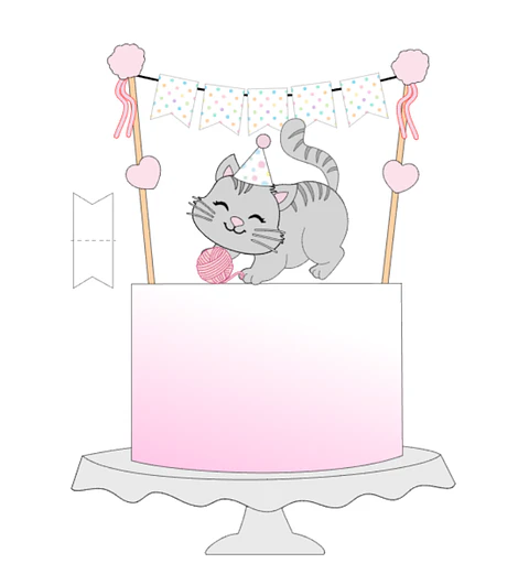 Arquivo Topo de Bolo Gatinho