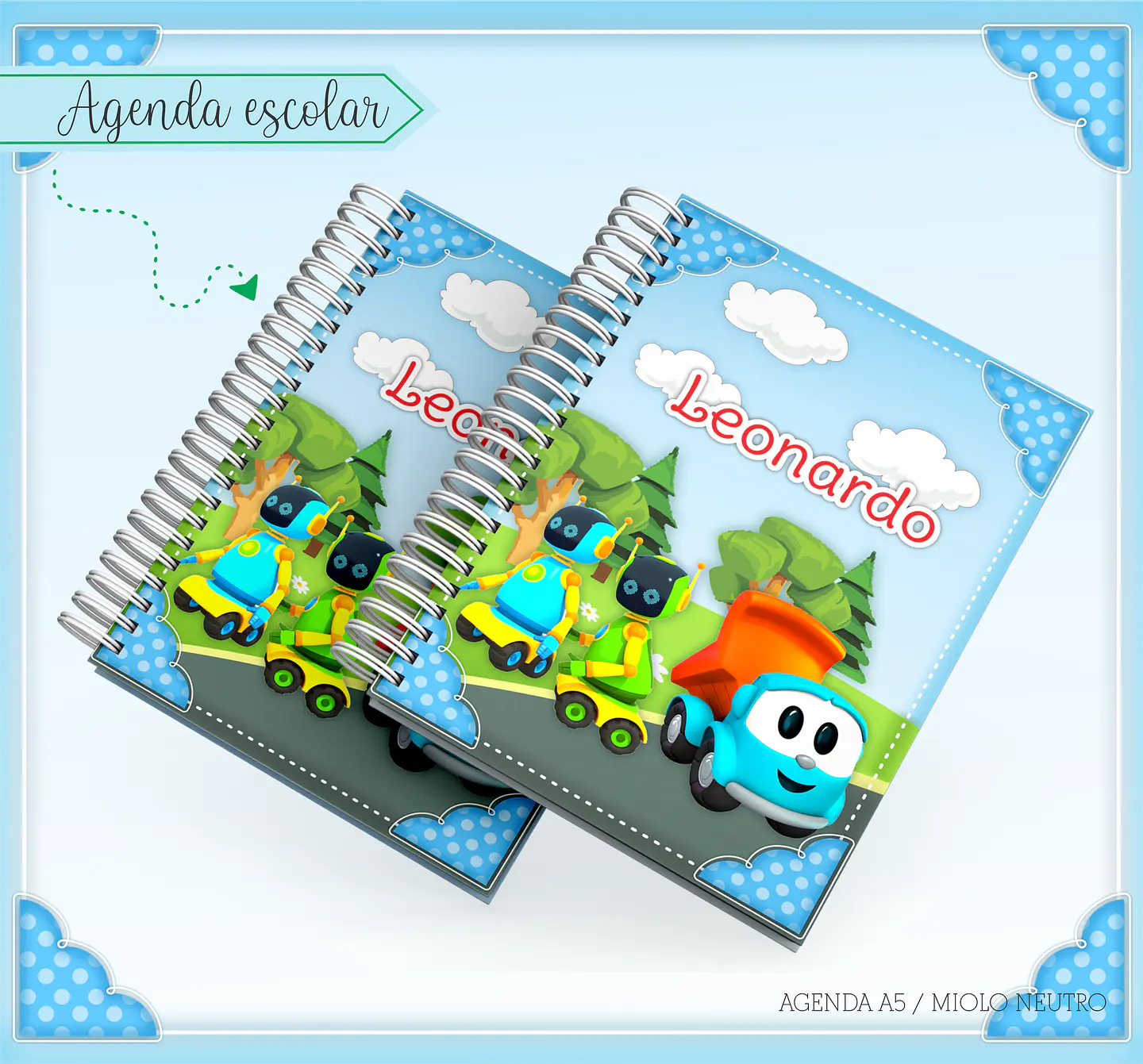 Arquivo Encadernção Volta ás Aulas Léo e  o Caminhão 2