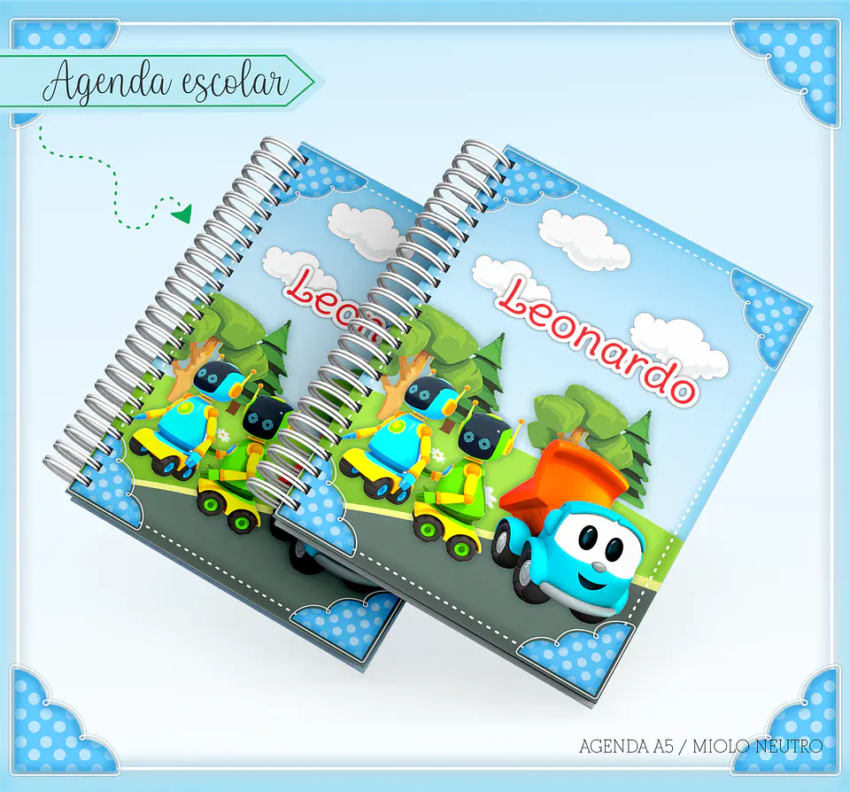 Arquivo Encadernção Volta ás Aulas Léo e  o Caminhão 2