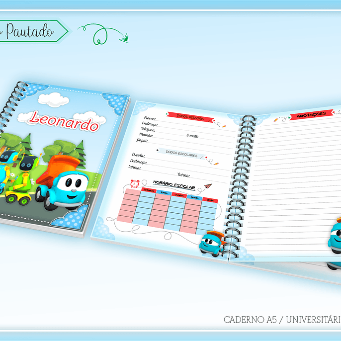 Arquivo Encadernção Volta ás Aulas Léo e  o Caminhão 3