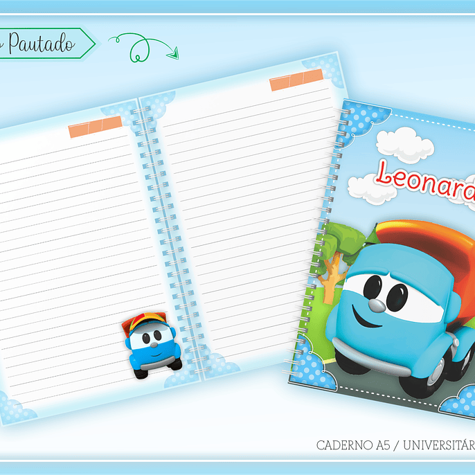 Arquivo Encadernção Volta ás Aulas Léo e  o Caminhão 6