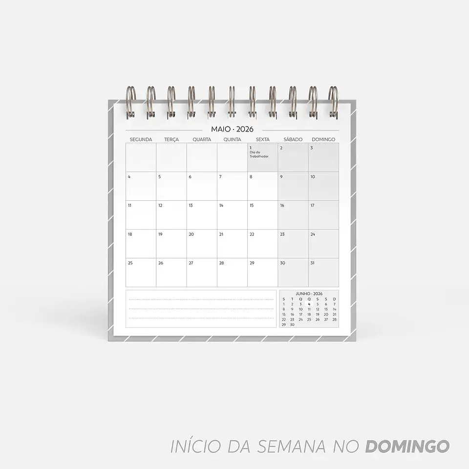 Arquivo Super Combo de Calendário de Mesa 2026 - Nilmara 3