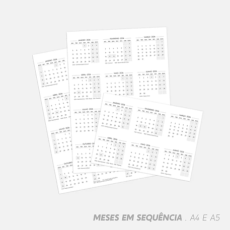 Arquivo Super Combo de Calendário de Mesa 2026 - Nilmara 4