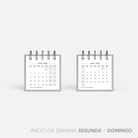 Arquivo Super Combo de Calendário de Mesa 2026 - Nilmara 7