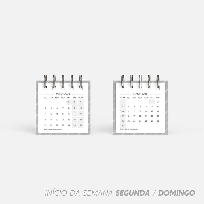 Arquivo Super Combo de Calendário de Mesa 2026 - Nilmara 7