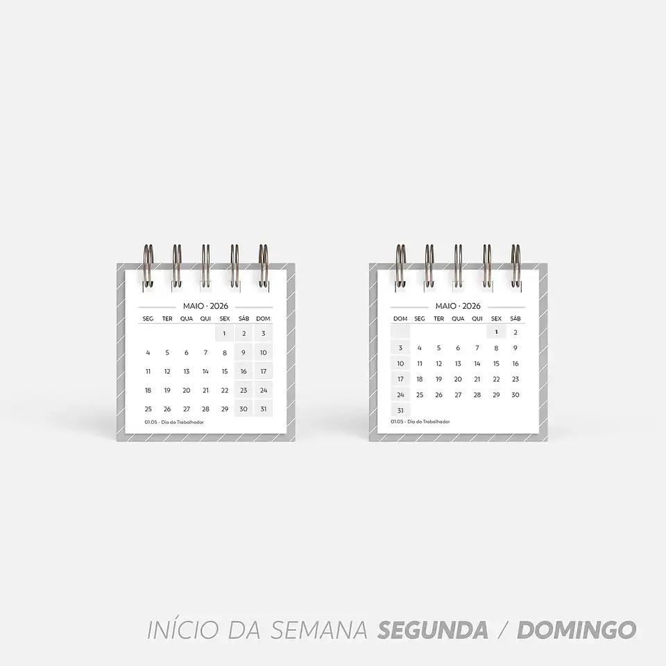 Arquivo Super Combo de Calendário de Mesa 2026 - Nilmara 7