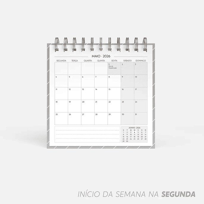 Arquivo Super Combo de Calendário de Mesa 2026 - Nilmara 8