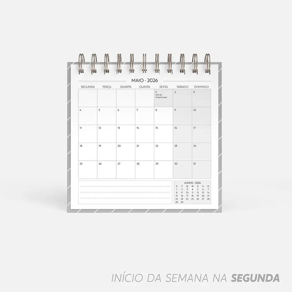 Arquivo Super Combo de Calendário de Mesa 2026 - Nilmara 8
