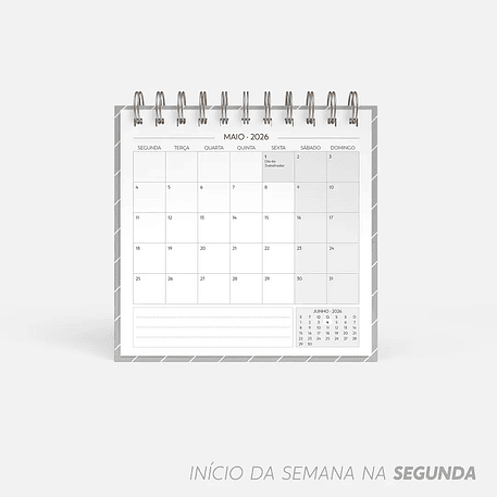 Arquivo Super Combo de Calendário de Mesa 2026 - Nilmara 10