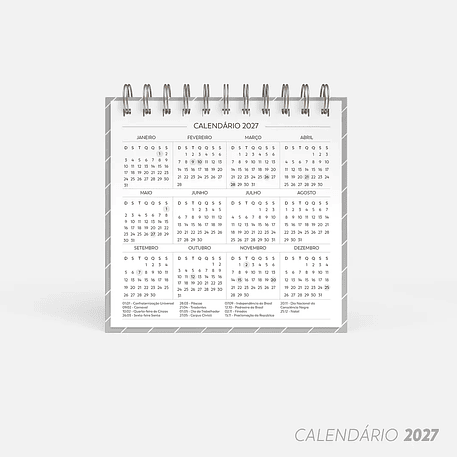 Arquivo Super Combo de Calendário de Mesa 2026 - Nilmara 11