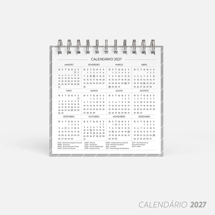Arquivo Super Combo de Calendário de Mesa 2026 - Nilmara 11