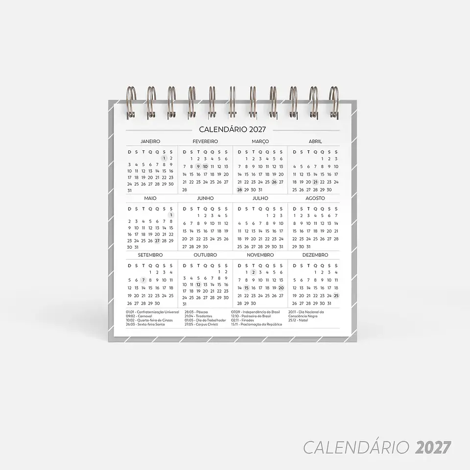Arquivo Super Combo de Calendário de Mesa 2026 - Nilmara 11