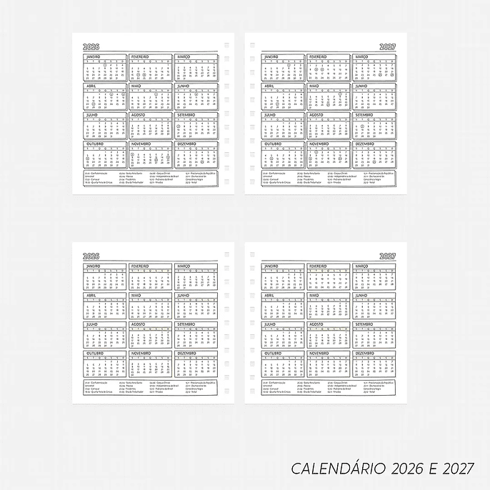 Arquivo Super Combo Agenda para Colorir Color Me 2026 - Nilmara 8