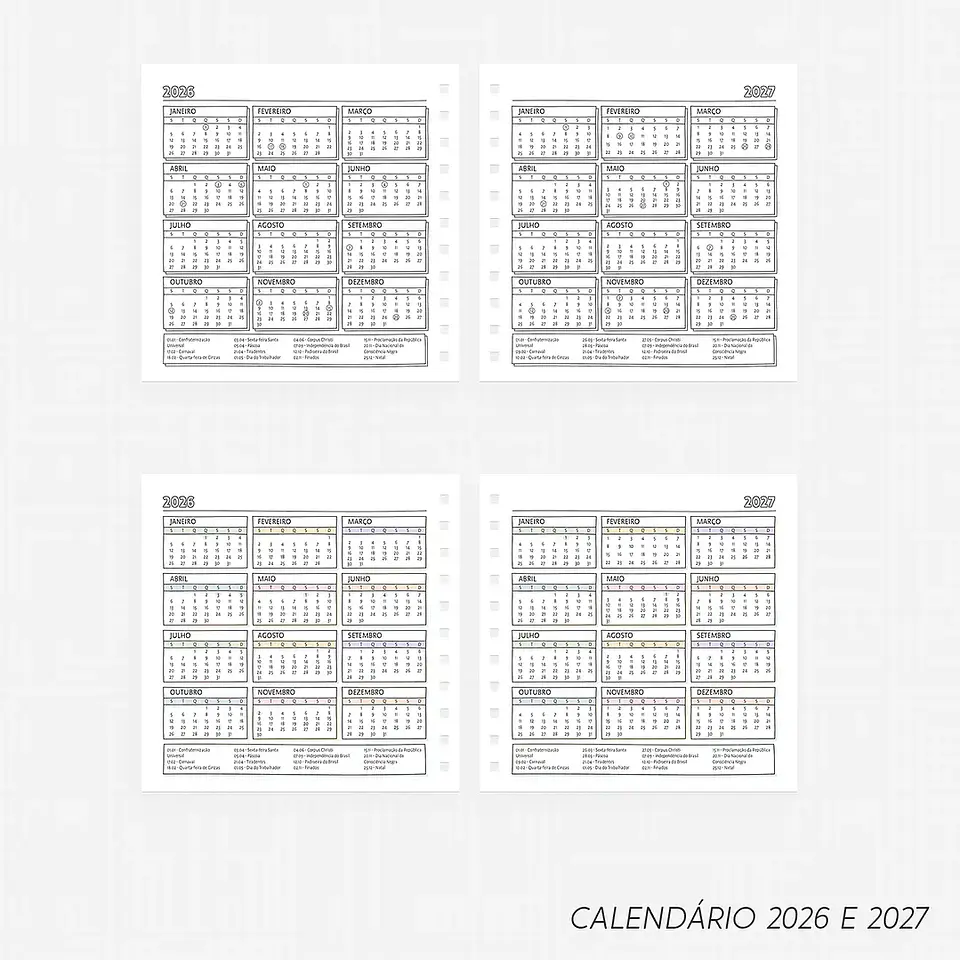 Arquivo Super Combo Agenda para Colorir Color Me 2026 - Nilmara 8