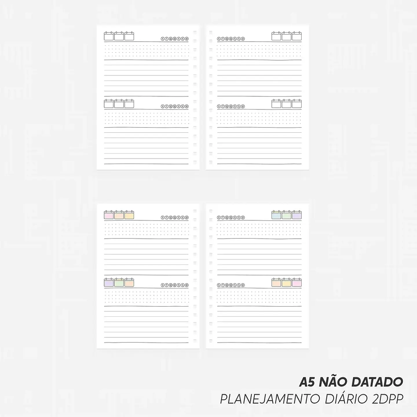 Arquivo Super Combo Agenda para Colorir Color Me 2026 - Nilmara 12