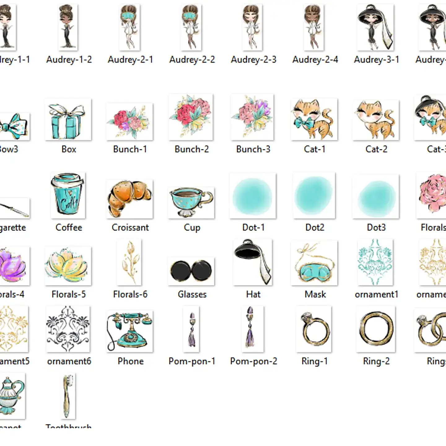 Kit Digital Café da Manhã Chique 2