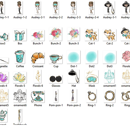 Kit Digital Café da Manhã Chique 2