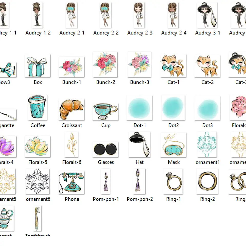 Kit Digital Café da Manhã Chique 2