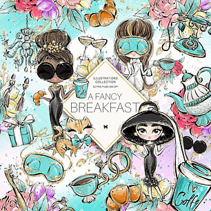 Kit Digital Café da Manhã Chique