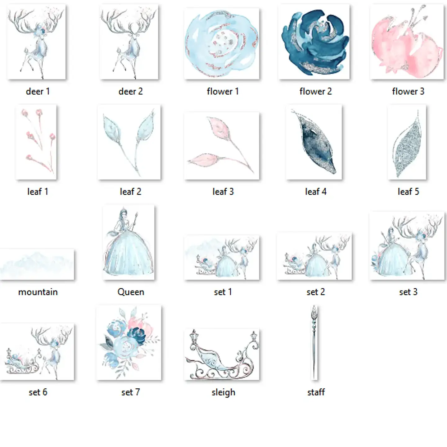 Kit Digital Rainha do Gelo 2