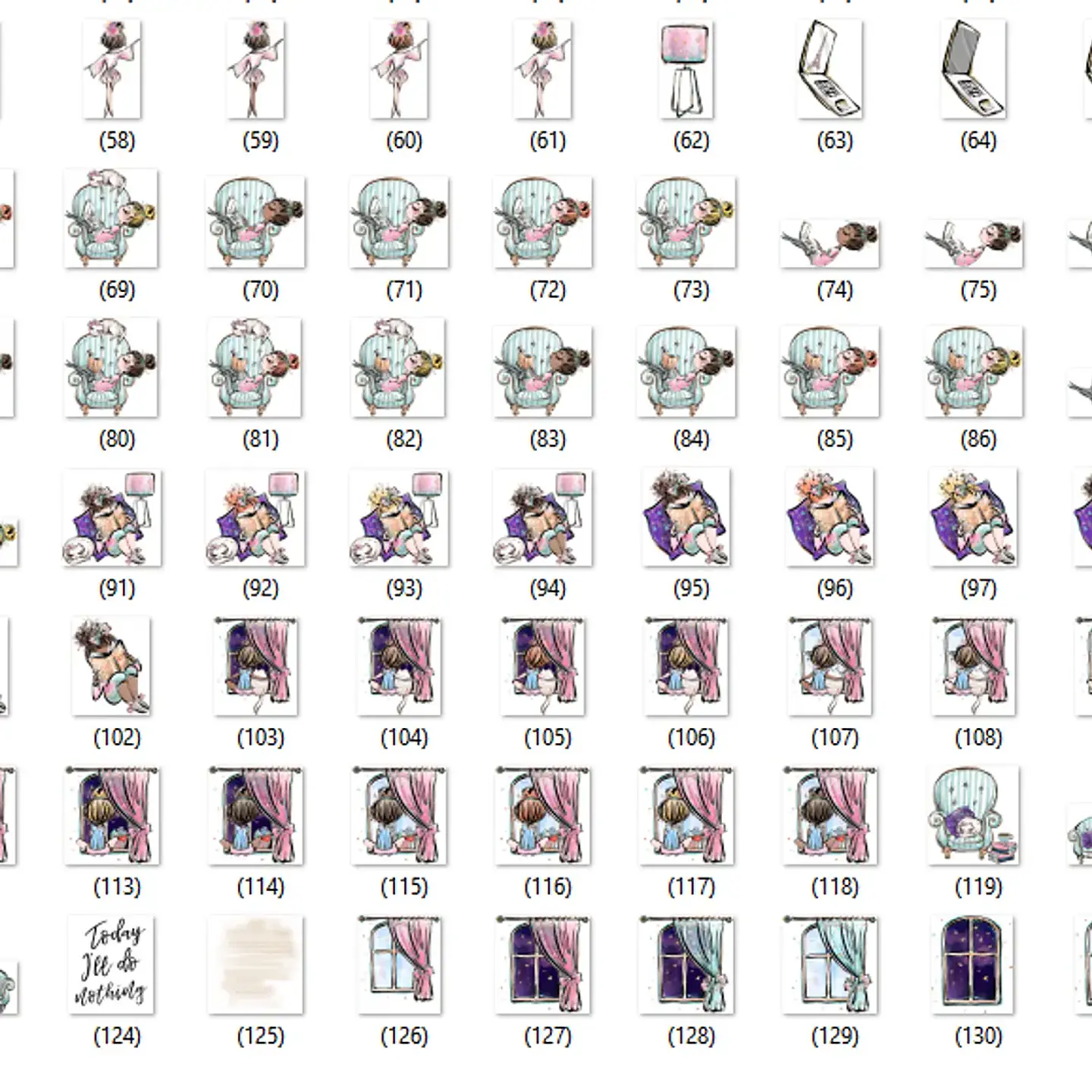 Kit Digital Quarto Menina 2