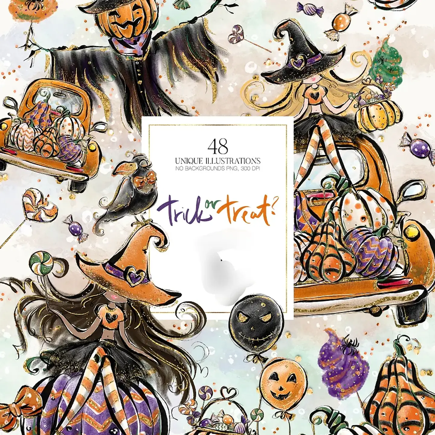 Kit Digital Halloween Doçura ou Travessura 1