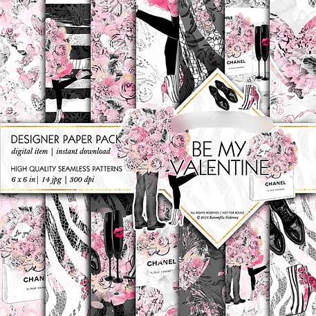 Kit Digital Papeis Dia Dos Namorados 1