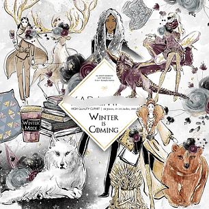 Kit Digital Moda de Inverno