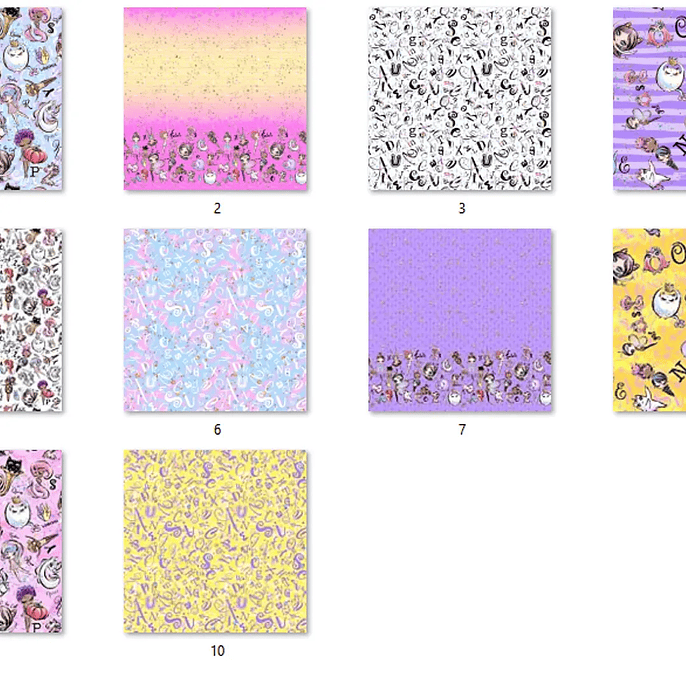 Kit Digital Papelaria Alfabeto Fantastico 2