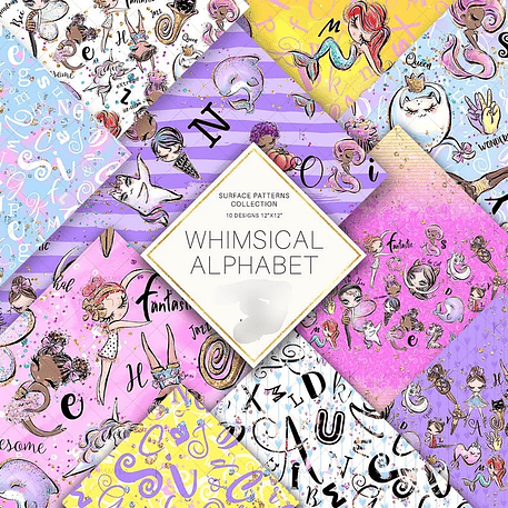 Kit Digital Papelaria Alfabeto Fantastico 1