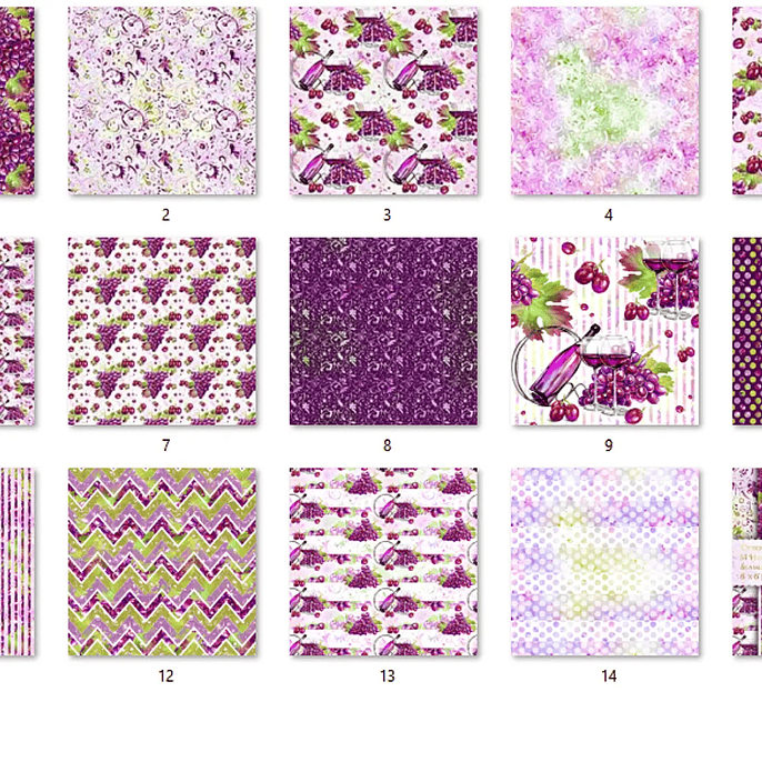 Kit Digital Papelaria Vinho 2