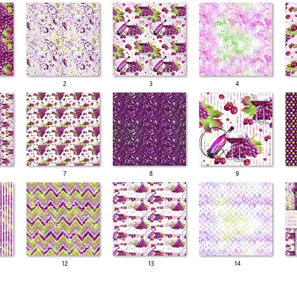 Kit Digital Papelaria Vinho 2