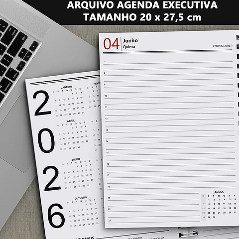 Arquivo Miolo Agenda Executiva 20x27,5 2026 - Bicho Papel