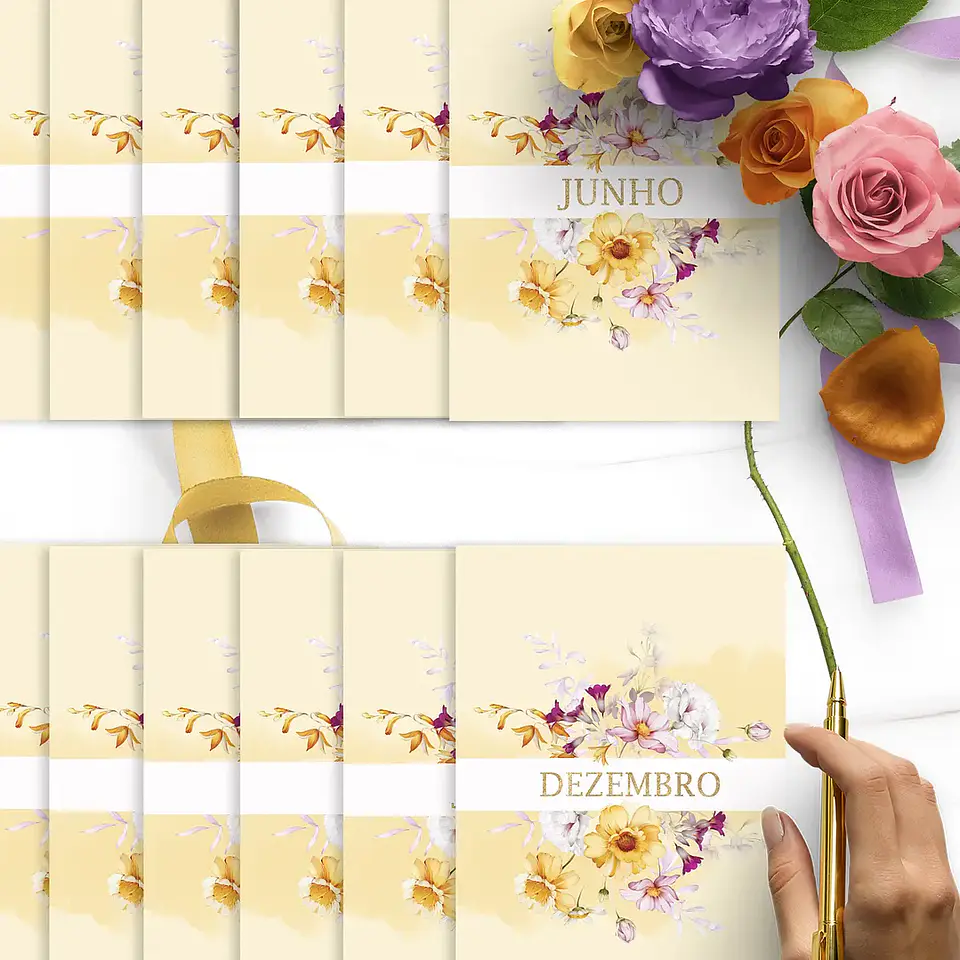 Arquivo Agenda 2026 Floral Encanto - BICHO PAPEL 2