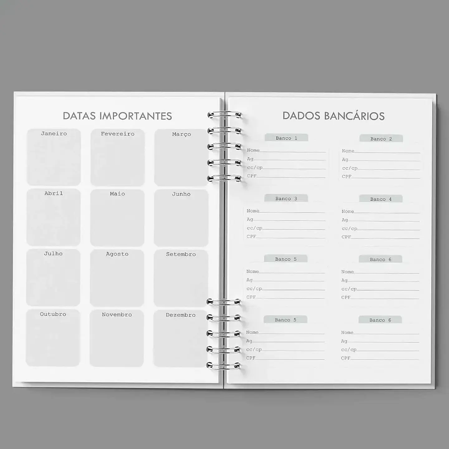 Arquivo Agenda Semanal 30min Cinza - Bicho Papel 2