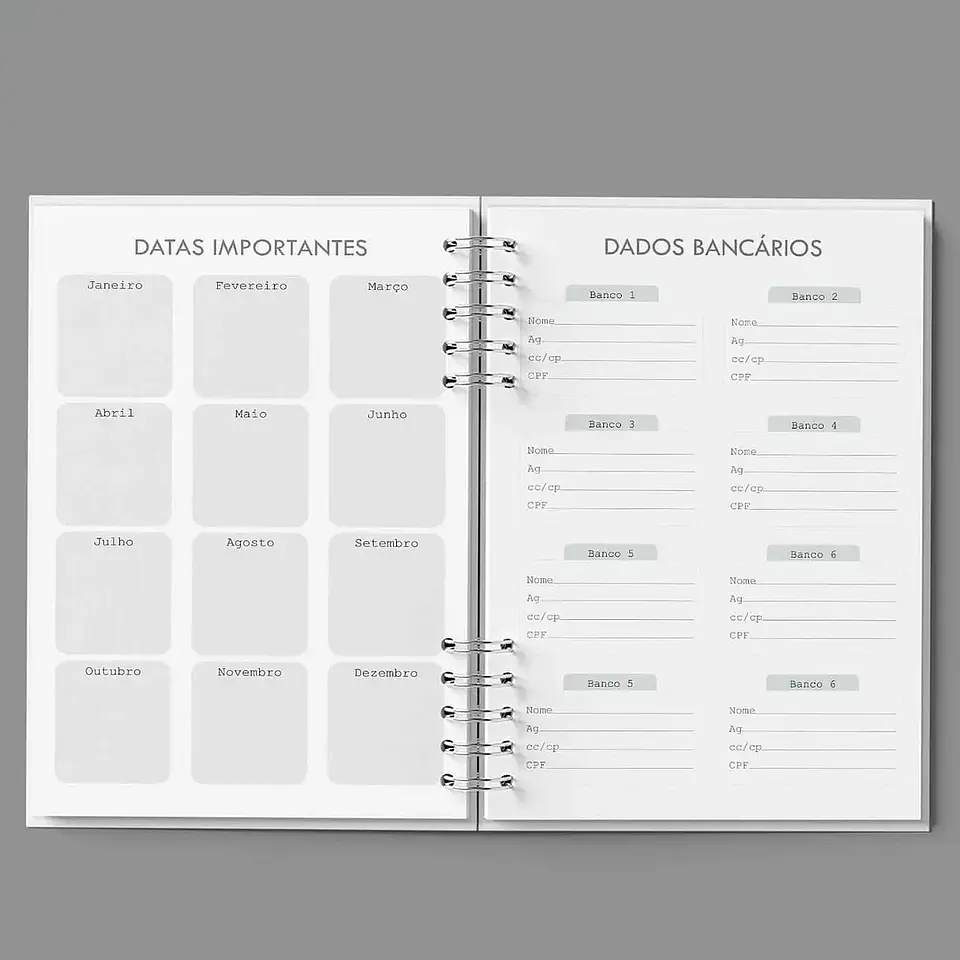 Arquivo Agenda Semanal 30min Cinza - Bicho Papel 2