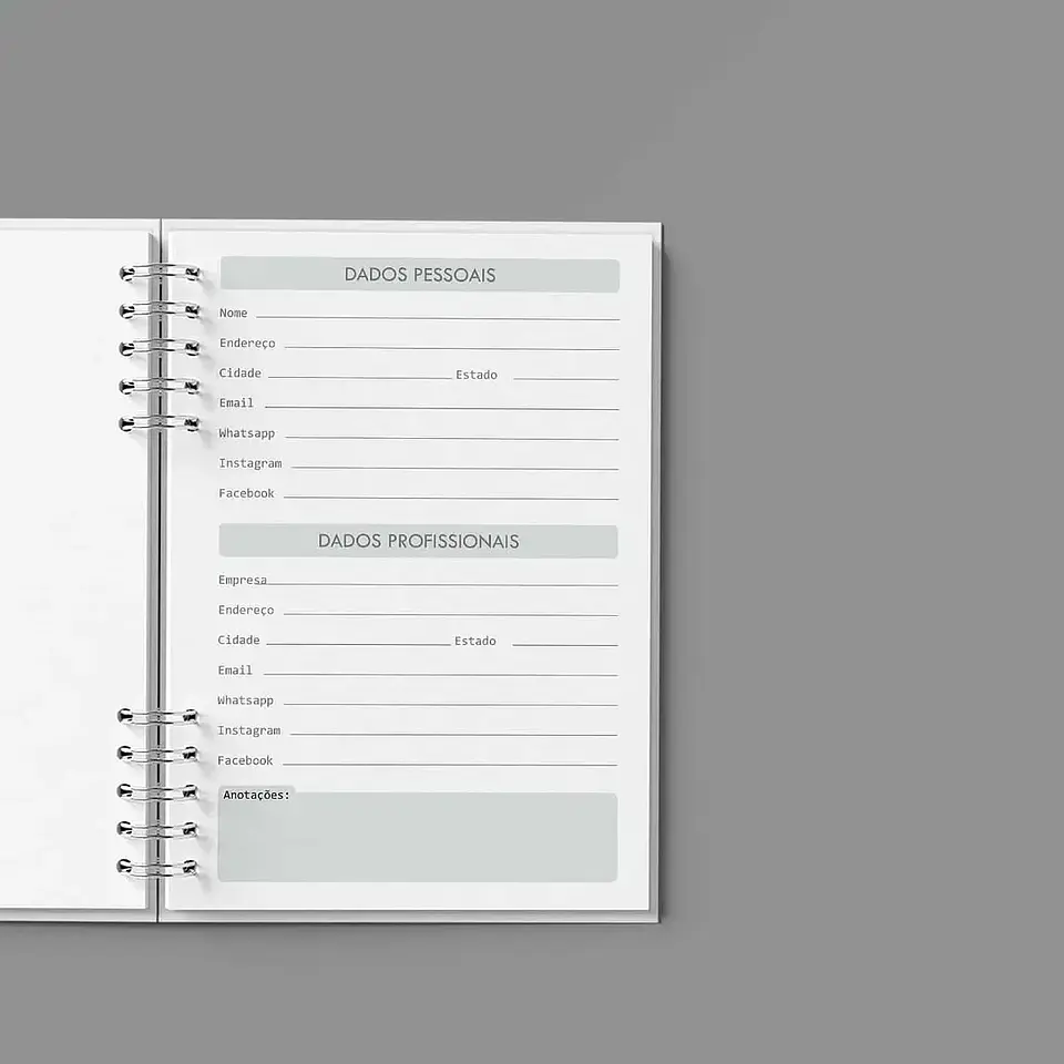 Arquivo Agenda Semanal 30min Cinza - Bicho Papel 3