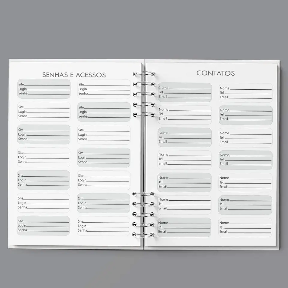 Arquivo Agenda Semanal 30min Cinza - Bicho Papel 4