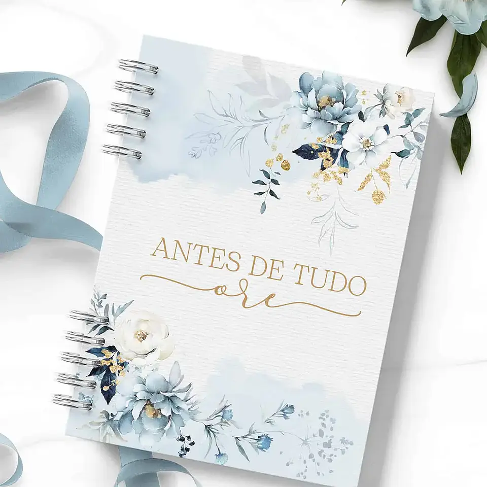 Arquivo Agendas 2026 e Perm Versículos Floral Azul - Bicho Papel 3