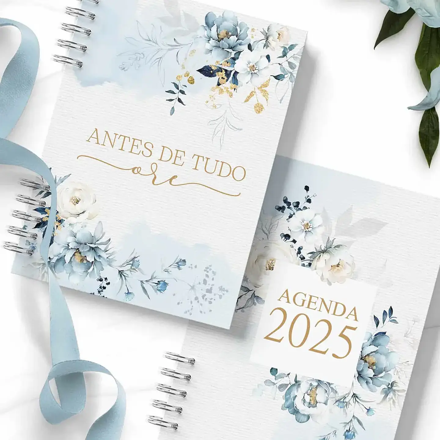 Arquivo Agendas 2026 e Perm Versículos Floral Azul - Bicho Papel 4
