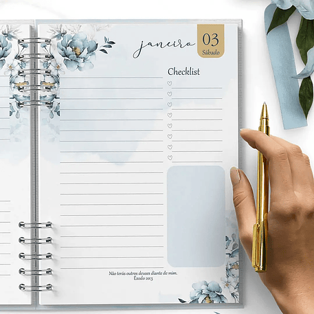 Arquivo Agendas 2026 e Perm Versículos Floral Azul - Bicho Papel 9