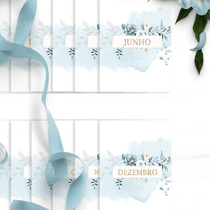 Arquivo Agendas 2026 e Perm Versículos Floral Azul - Bicho Papel 12
