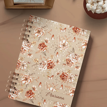 Arquivo Coleção Floral 4 Agendas Permanente - Bicho Papel 6