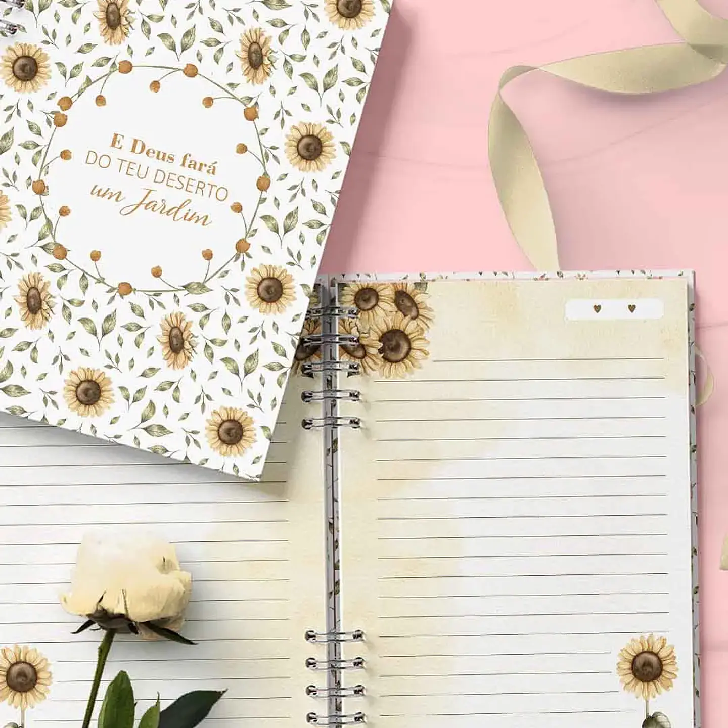 Arquivo Capas e Miolos Pautados Flores e Cores - Bicho Papel 2