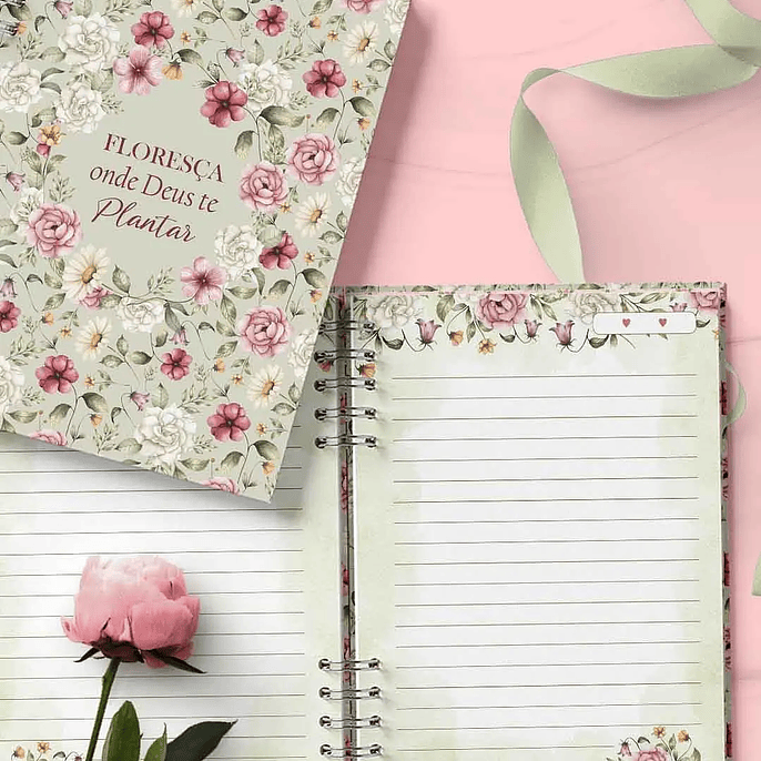 Arquivo Capas e Miolos Pautados Flores e Cores - Bicho Papel 6