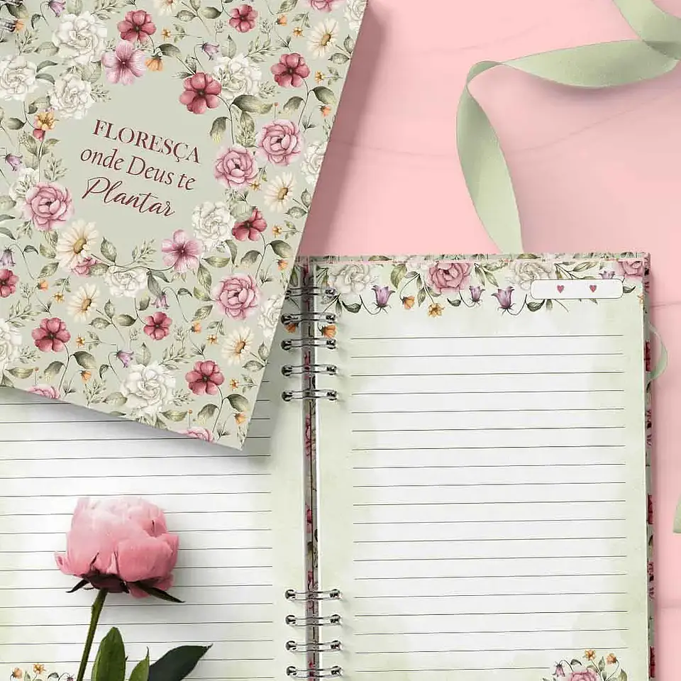 Arquivo Capas e Miolos Pautados Flores e Cores - Bicho Papel 6