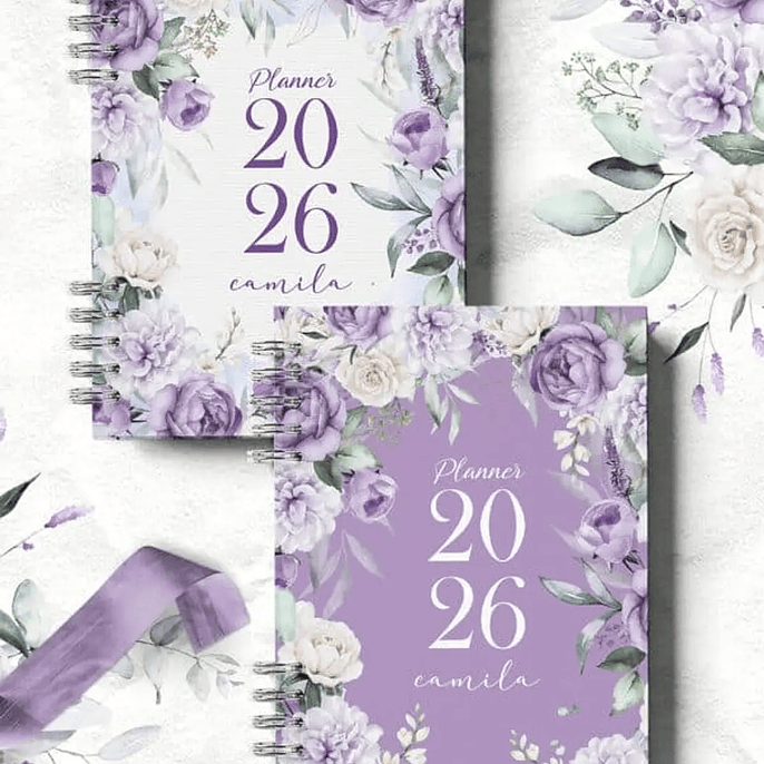 Arquivo Planner Coleção Violeta - Bicho Papel 1