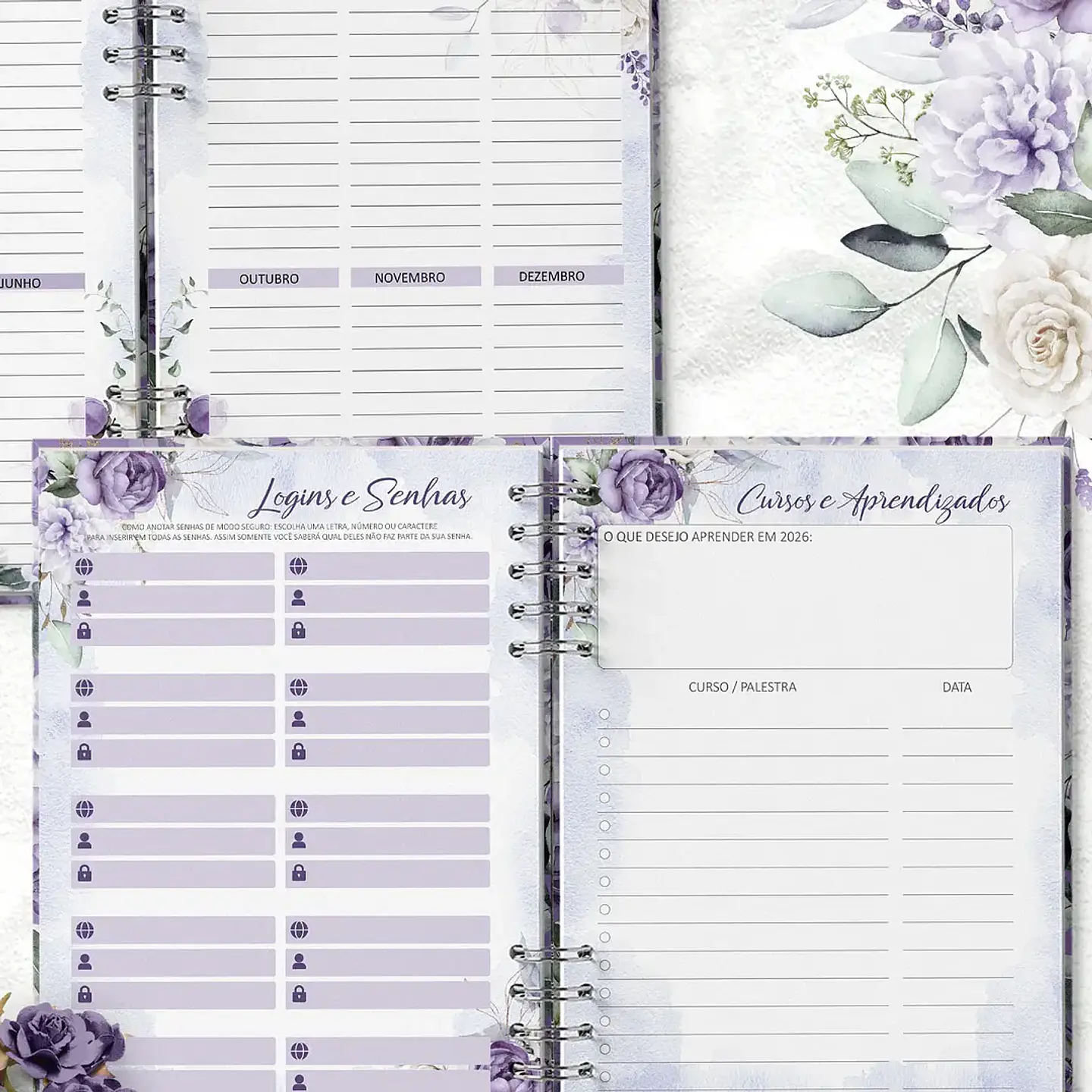 Arquivo Planner Coleção Violeta - Bicho Papel 2